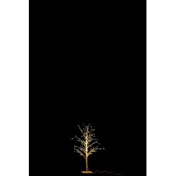 Arbre lumineux branche led blanc en métal 57x20x20 cm