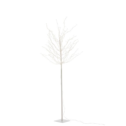 Arbre lumineux branche led blanc en métal 180 cm