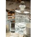 Carafe ovale avec bouchon en verre transparent 14x6x22 cm