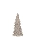 Albero di Natale decorativo a led in vetro grigio 10x10x20 cm