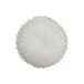 Coussin rond en polyester blanc 43x43cm