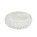 Coussin rond en polyester blanc 43x43cm