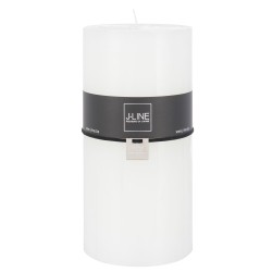 Bougie cylindrique 140H en Paraffine blanc 10x10x20 cm