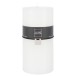 Bougie cylindrique 140H en Paraffine blanc 10x10x20 cm