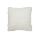 Coussin carré en polyester blanc 45x45cm