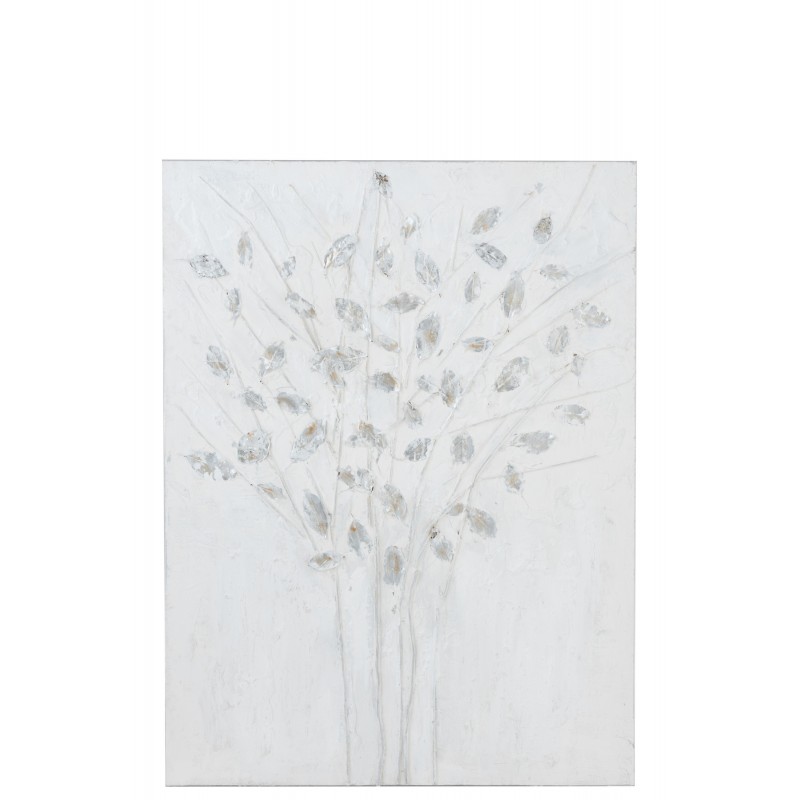 Peinture en toile et bois blanc 90x120x4 cm