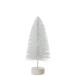 Sapin de Noël artificiel en plastique blanc 16x16x38 cm