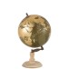 Globe sur pied en bois vert 30x30x50 cm