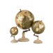 Globe sur pied en bois vert 30x30x50 cm