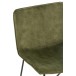 Chaise lounge en métal vert 71x68x78 cm