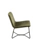 Chaise lounge en métal vert 71x68x78 cm