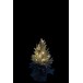 Albero di Natale decorativo a led in plastica verde 20x20x45 cm