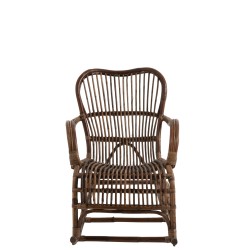 ROCKING CHAIR RATAN MARRON