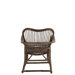 ROCKING CHAIR RATAN MARRON