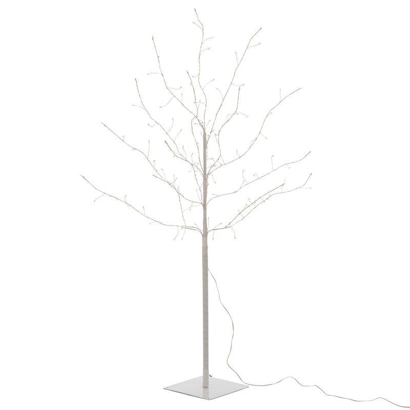 Arbre lumineux branche led blanc en métal 100 cm