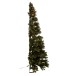 Albero di Natale artificiale con luci a LED in plastica verde 150x150x225cm