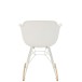 Silla mecedora de plástico blanco 69x56.5x79 cm