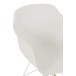 Silla mecedora de plástico blanco 69x56.5x79 cm