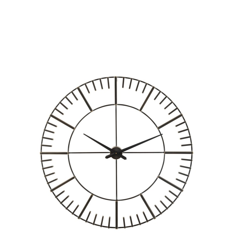 Horloge chiffres romains en métal 96x8x96 cm