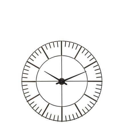 Horloge chiffres romains en métal 96x8x96 cm