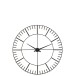 Horloge chiffres romains en métal 96x8x96 cm