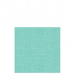 Lote de 12 servilletas de papel con aspecto de tela en color turquesa de 20x20