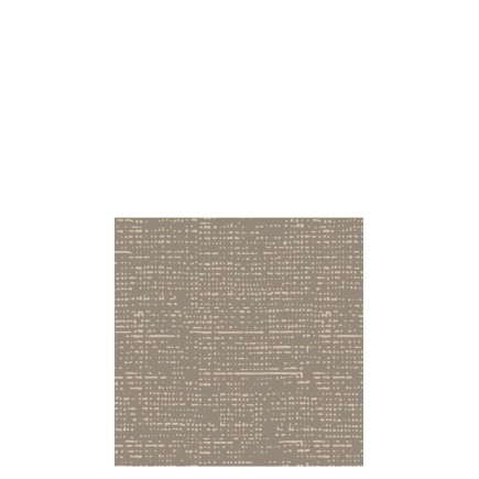 Lot de 16 serviettes aspect tissu en papier taupe 12.5x12.5 cm