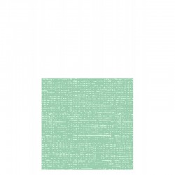 Lote de 16 servilletas de papel con aspecto de tela en color verde pastel de 12.5x12.5