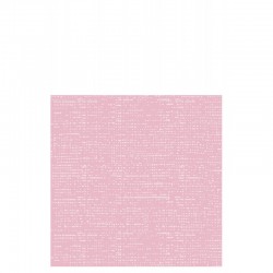 Lote de 12 servilletas de papel con aspecto de tela en color rosa claro de 20x20