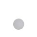 Lampe LED exterieur boule ronde en plastique blanc 39x39x38 cm