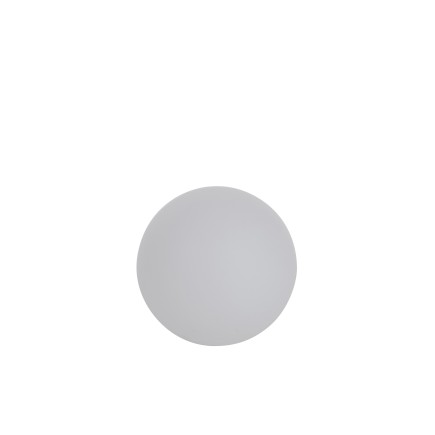 Lampe LED exterieur boule ronde en plastique blanc 50x50x49 cm