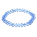 BRACEL. ELAST.6X8MM CRIST BLEU CLAIR