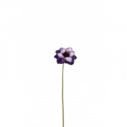 Flores artificiales de anémona de plástico morado de 41 cm