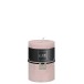 Bougie cylindrique 48H en Paraffine rose 7x7x10 cm