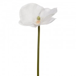 Flores artificiales de plástico blanco de 22x9x7 cm