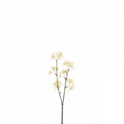 Rama de flores de plástico amarillo 8x5x46 cm