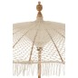 Parasol macramé en coton blanc 210x210x249cm