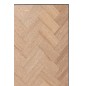 Armoire basse 2 portes à motif zigzag en bois naturel 120x38x112cm