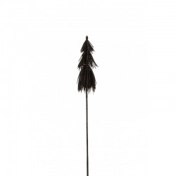 Decoración de árbol de Navidad en picos negros de 52 cm