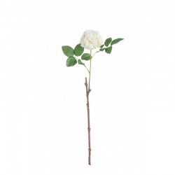 Rosa de plástico blanco 15x7x45 cm