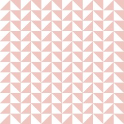 Lote de 20 servilletas con diseño de triángulo en papel blanco y rosa de 33x33