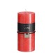 Bougie cylindrique 70H en Paraffine rouge 7x7x15 cm