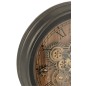 Horloge ronde en métal noir 58x58x9 cm