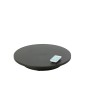 Plateau tournant 100kg en plastique noir 42x42x7 cm