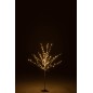 Arbre dénudé avec led en métal argent 56x56x100 cm