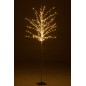 Arbre dénudé avec led en métal argent 70x70x171 cm