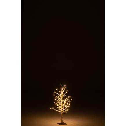 Albero spoglio in metallo dorato 34x30x59 cm