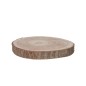 Rondelle de paulownia en bois naturel 25x25x3.5 cm