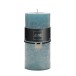 Bougie cylindrique 72H en Paraffine Azur 7x7x15 cm