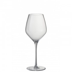 Vaso de vino transparente de 24 cm de altura